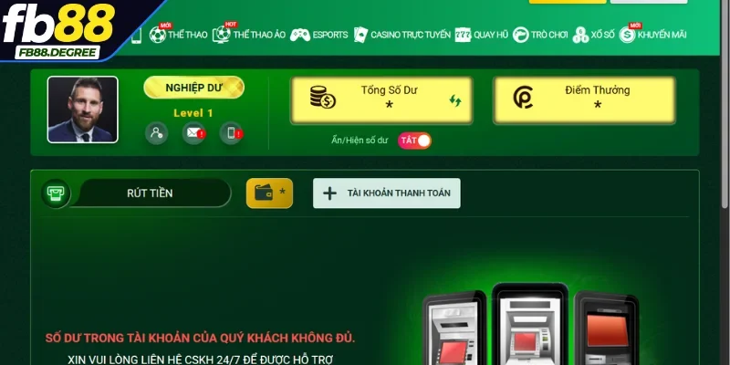 Các bước thực hiện giao dịch rút tiền FB88 nhanh chóng, an toàn